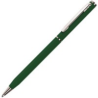SLIM, Chrome/Green  ручка шариковая