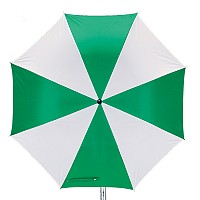 Зонт складной, зеленый/белый