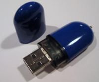 USB Синяя Капсула 1Gb