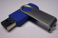 USB Синяя Выкидушка  2Gb