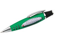 Ручка шариковая «Фаренгейт» с термометром зеленая