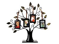 Генеалогическое дерево «Моя семья» с 4 рамками для фотографий 4,5х6,5 см