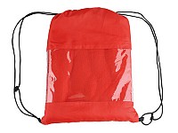 Плед флисовый в рюкзаке red