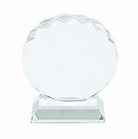 ФОТОКРИСТАЛЛ ПОДСОЛНУХ С ПОДСТАВКОЙ (D=8.0 Х 9.5 СМ, H=3.0 СМ)