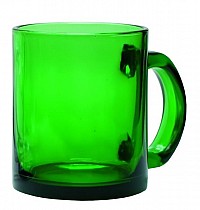 Кружка стеклянная зелёная