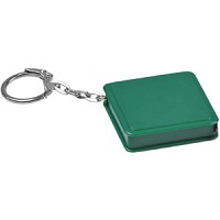 Брелок-рулетка (1 м)  Зеленый квадратный