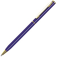 SLIM, Gold/blue  ручка шариковая
