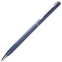 SLIM, Chrome/Blue  ручка шариковая
