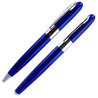 MOONLIGHT, набор: ручка шариковая и ручка-роллер  Blue