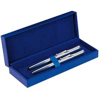 LPC025 Set, набор: ручка шариковая и карандаш механический в футляре Blue
