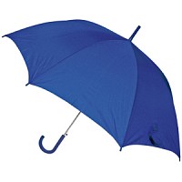  Зонт-трость с пластиковой ручкой, полуавтомат  Синий