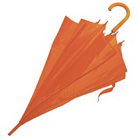 Зонт-трость с пластиковой ручкой Оранж