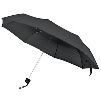Зонт механический с пластиковой ручкой Черный