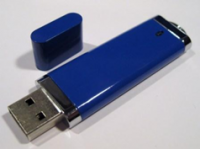 USB Синяя Плоская 4Gb
