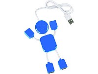 USB Hub на 4 порта в виде человечка Blue