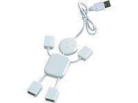 USB Hub на 4 порта в виде человечка White