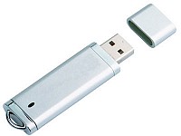 Флеш-карта USB 2.0 на 4 Gb Light Silver