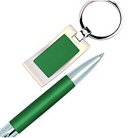Набор ручка брелок зелёные