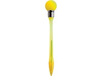  Ручка шариковая с подсветкой «Лампочка». Ручка зажигается и начинает мигать при легком ударе о любую поверхность желтая