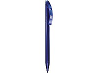 Ручка шариковая Prodir модель DS3 TOO синяя глянцевый металлик