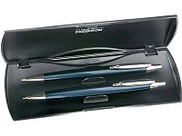 Набор Inoxcrom Zeppelin: ручка шариковая, карандаш в футляре, синий