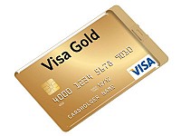Флеш-карта USB 2.0 на 8 Gb в форме кредитной карты GOLD