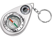 Брелок-компас с термометром metall