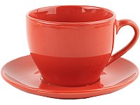 Чайная пара: чашка на 220 мл с блюдцем color