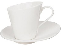 Чайная пара: чашка на 220 мл с блюдцем White Skos