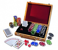 Набор для покера в кейсе из кожзама, 200 фишек по 11,5 г, фишки - пластик, 280 х 240 х 60 мм