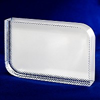 КРИСТАЛЛ СТЕКЛЯННЫЙ ДЛЯ СУБЛИМАЦИИ С ДВУМЯ ЗАКРУГЛ. КРАЯМИ ВХР-07А,100*150*20ММ КРИСТАЛЛ СТЕКЛЯННЫЙ ДЛЯ СУБЛИМАЦИИ С ДВУМЯ ЗАКРУГЛ. КРАЯМИ ВХР-07А,100*150*20ММ