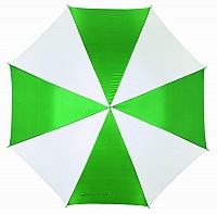 Зонт-трость, бело-зелёный